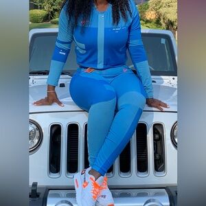 Nike off-white, easy run, set photo blue